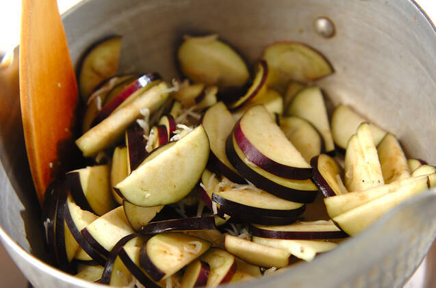 ナスとジャコのサッと煮の作り方の手順3