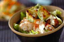 鶏とアボカドのユズコショウ丼