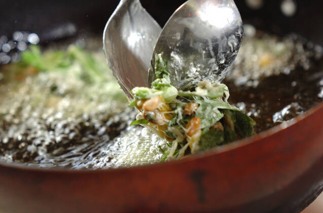 納豆とコーンの落とし揚げの作り方の手順5