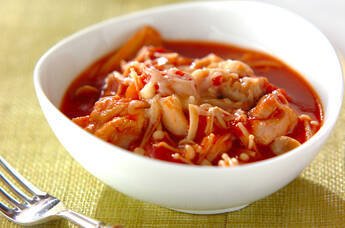 チキンとキノコのトマト煮