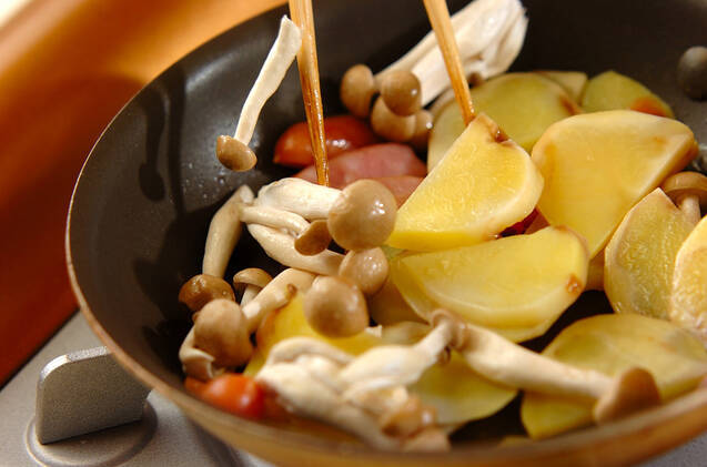 ジャガイモの炒め物の作り方の手順3