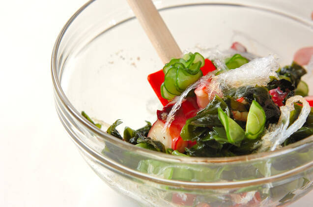 タコの酢の物の作り方の手順5