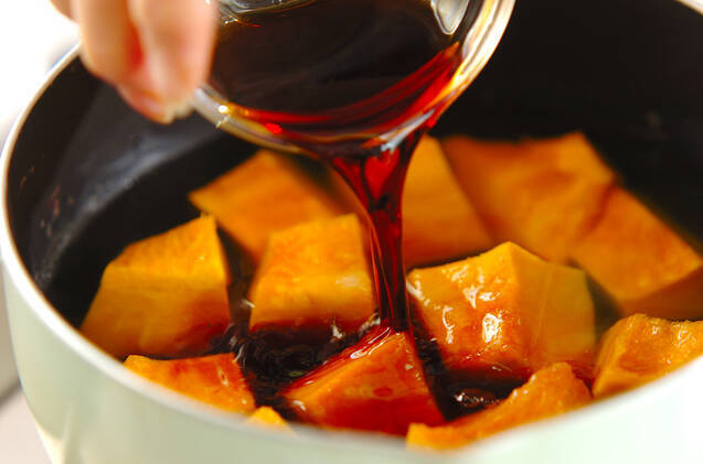 カボチャのこっくり煮の作り方の手順3