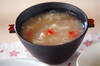 おろしレンコンの卵白スープの作り方の手順
