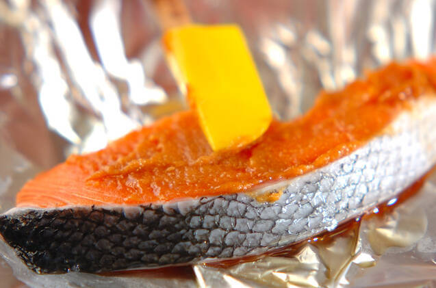 鮭のみそチーズ焼きの作り方の手順2