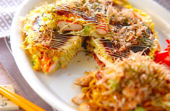 ホットプレートで作る お好み焼き・焼きそば