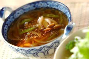 キノコのスープ