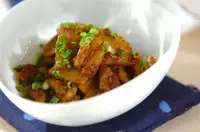 モツと大根のカレー炒め