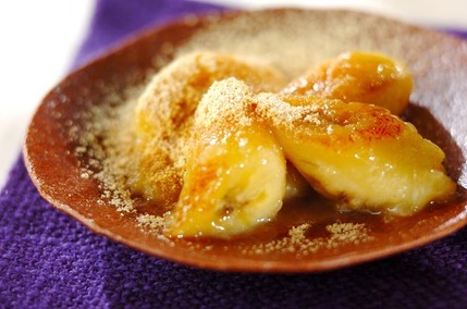 バナナの三温糖ソテー