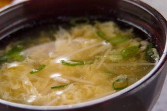 エノキのかきたま汁