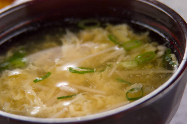 エノキのかきたま汁