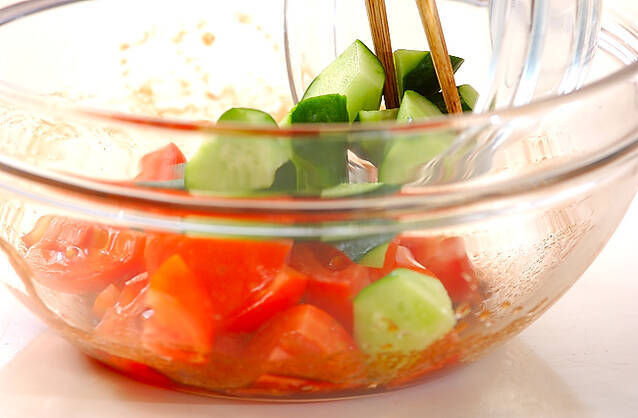 ピリ辛豆ハンバーグの作り方の手順4