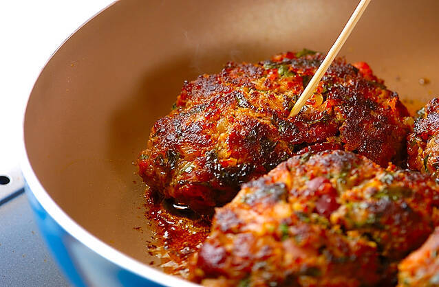 ピリ辛豆ハンバーグの作り方の手順7