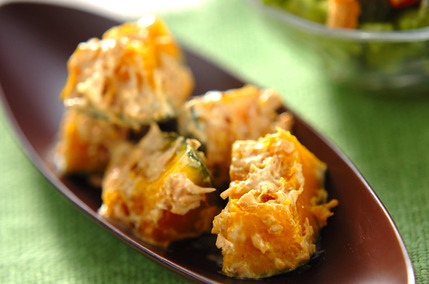 カボチャのおかかマヨ