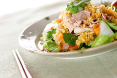 ゆで豚・ネギソース