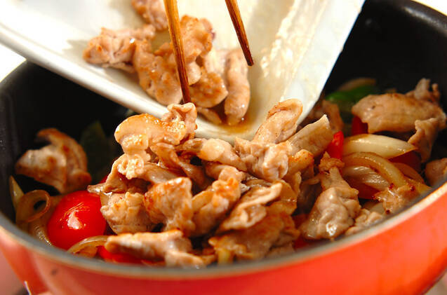 豚肉のウスターソース炒めの作り方の手順7