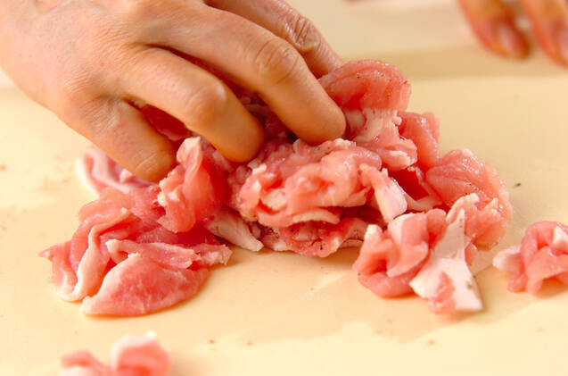 豚肉のウスターソース炒めの作り方の手順1