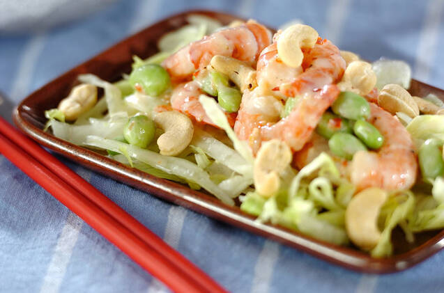 海老のクリームチリソース和え