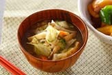 残り野菜のみそ汁