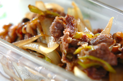 牛肉のすき焼き風