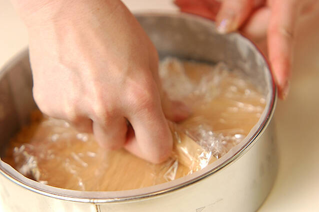 黒豆のベイクドチーズケーキの作り方の手順3