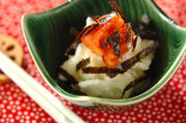 長芋の明太子おろしのせ