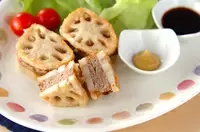 レンコンのはさみ揚げ