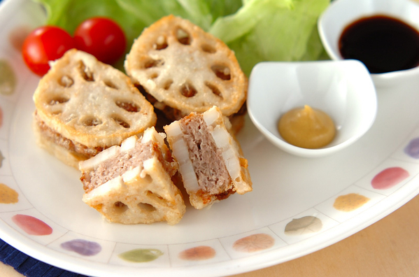 8. レンコンのはさみ揚げ 