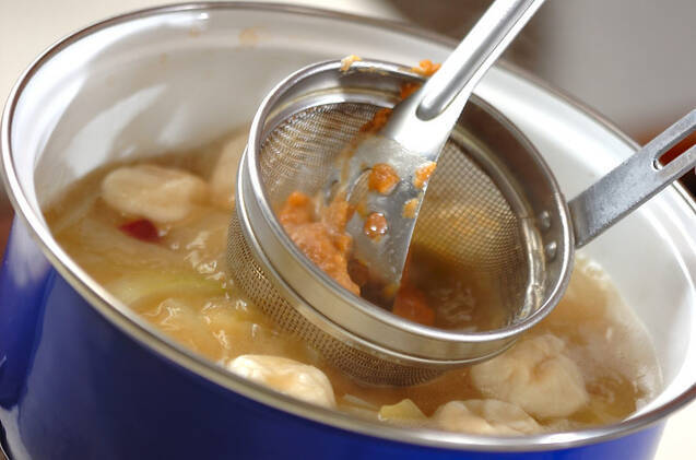 サツマイモのみそ汁の作り方の手順5