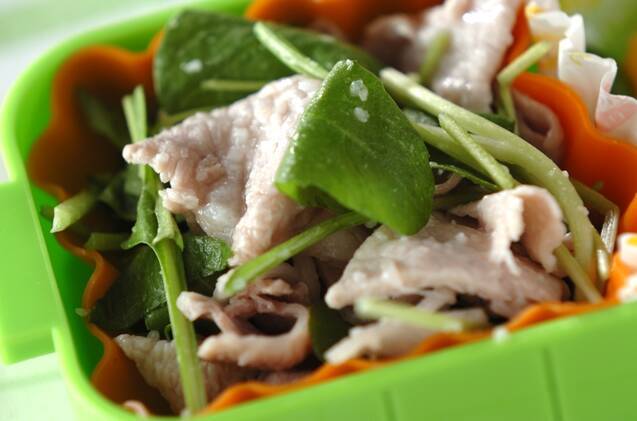 塩麹豚しゃぶのサラダ