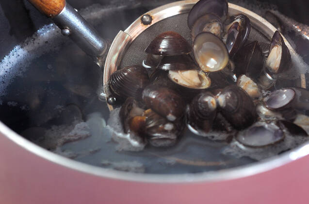 シジミのみそ汁の作り方の手順2