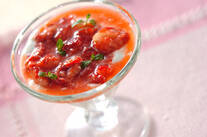 ヨーグルト・イチゴソース