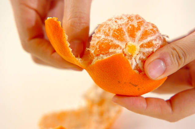 小松菜×みかんドリンクの作り方の手順2