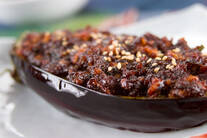 米ナスの肉みそ田楽