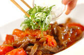 カルビ肉のトマト甘酢炒めの作り方8
