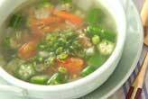 トマトとオクラのスープ