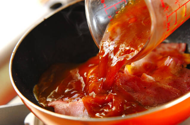 簡単時短！ベーコンエッグ 5分で完成の作り方の手順2