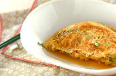 ニラたっぷりオムレツ