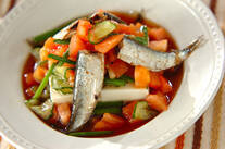 オイルサーディンのサラダ