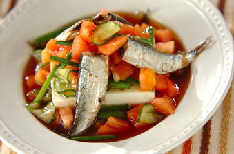 オイルサーディンのサラダ