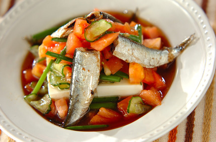 オイルサーディンのサラダ