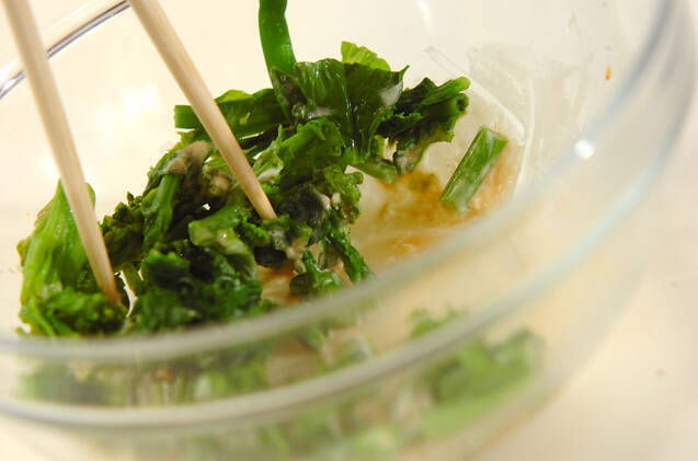 菜の花のからしマヨ和えの作り方の手順4