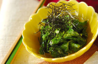 菜の花のからしマヨ和え