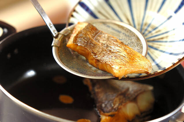 鯛と豆腐の煮付けの作り方の手順7