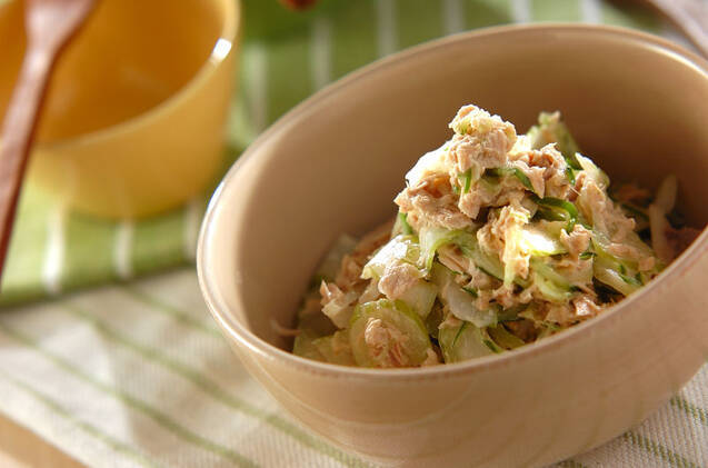 セロリのツナマヨサラダ