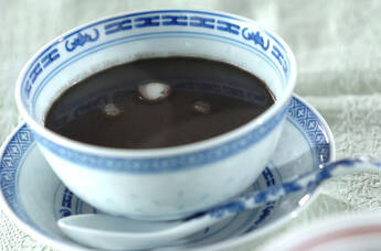 白玉入り黒ゴマ汁粉