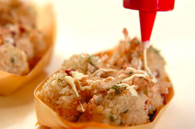 タコ焼き風ひとくちおにぎりの作り方の手順5