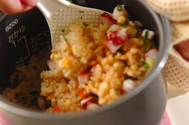 タコ焼き風ひとくちおにぎりの作り方の手順4