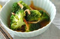 ブロッコリーと桜エビの煮びたし