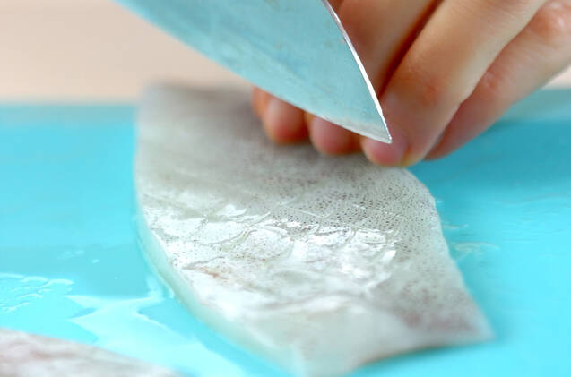 イカのしょうゆ炒めの作り方の手順1